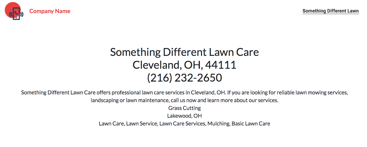 Screenshot of another landscaping business landing page built on Strikingly Screenshot of another landscaping business landing page built on Strikingly